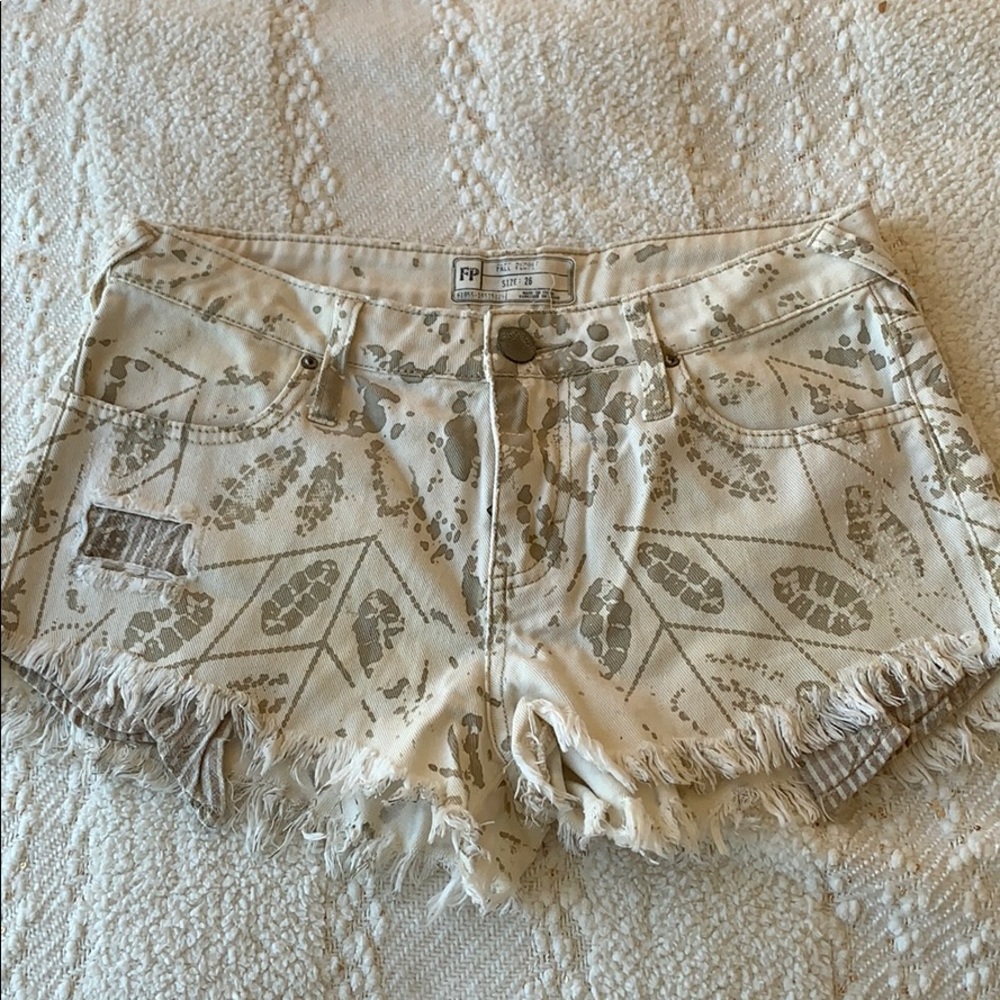 Free people denim shorts